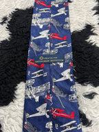 Planes Graphic Tie