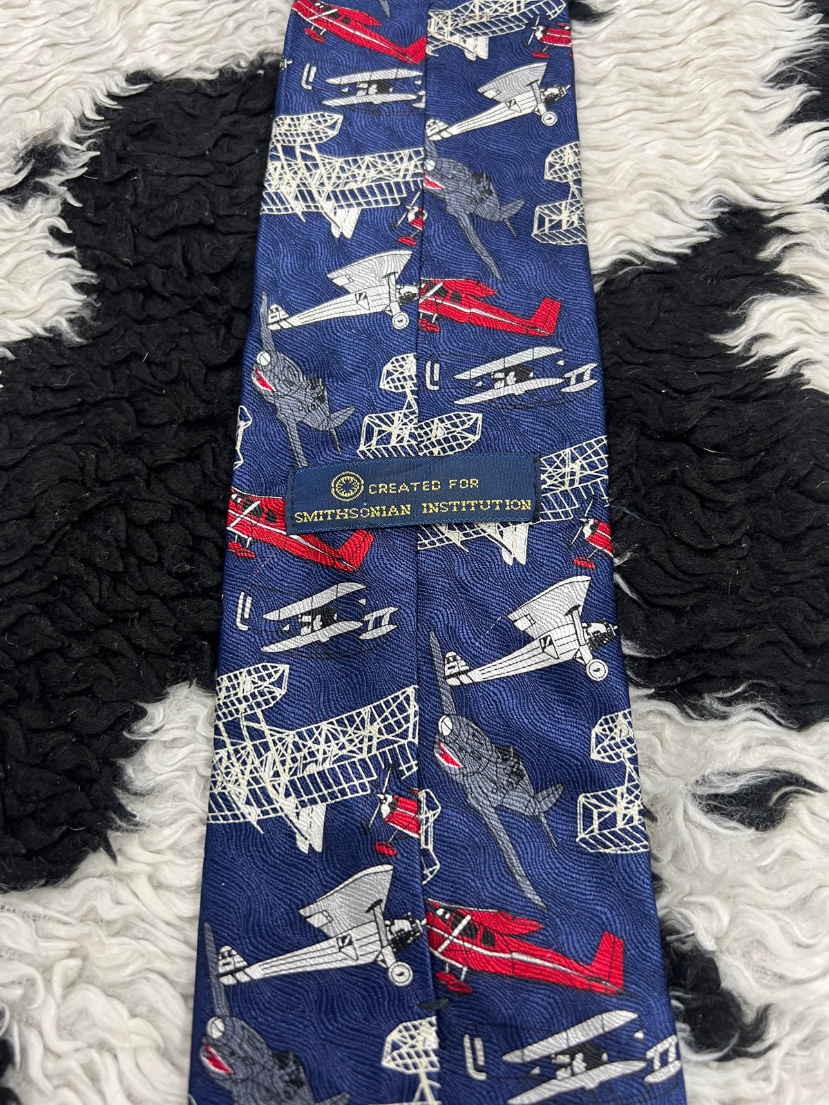 Planes Graphic Tie