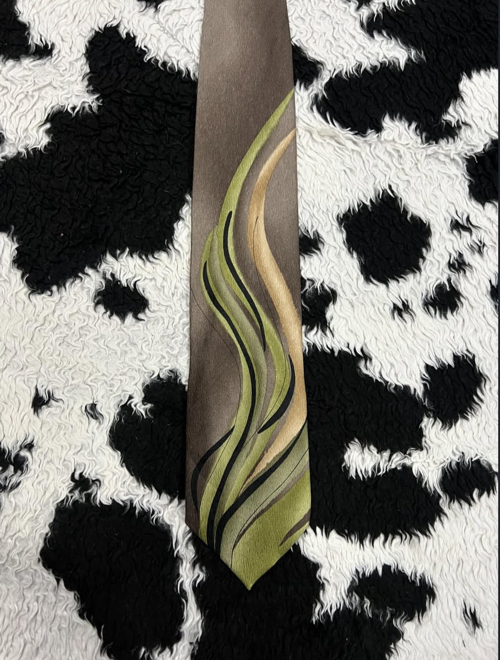 J. Garcia Green & Brown Tie