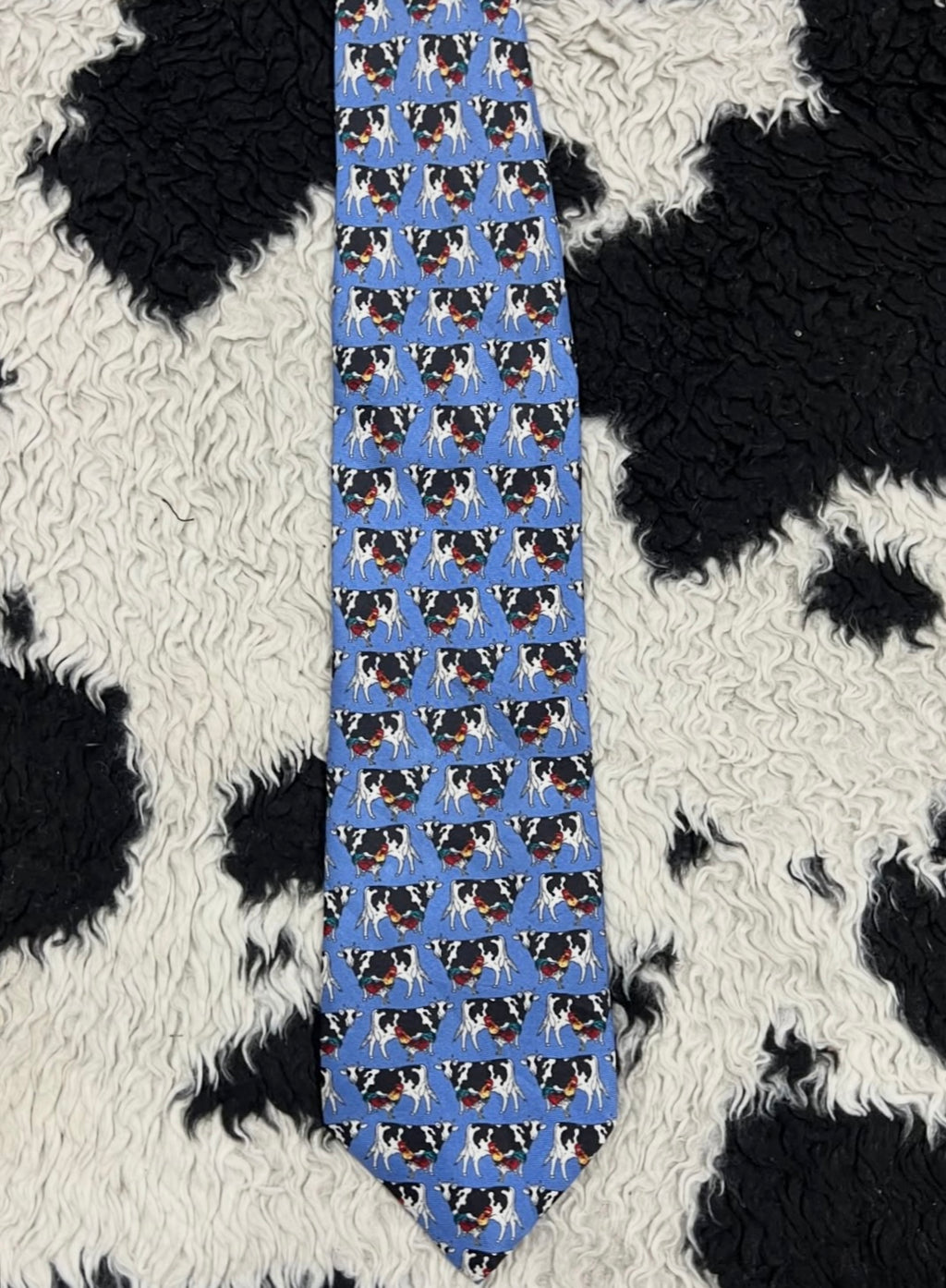 Cows & Roosters Tie