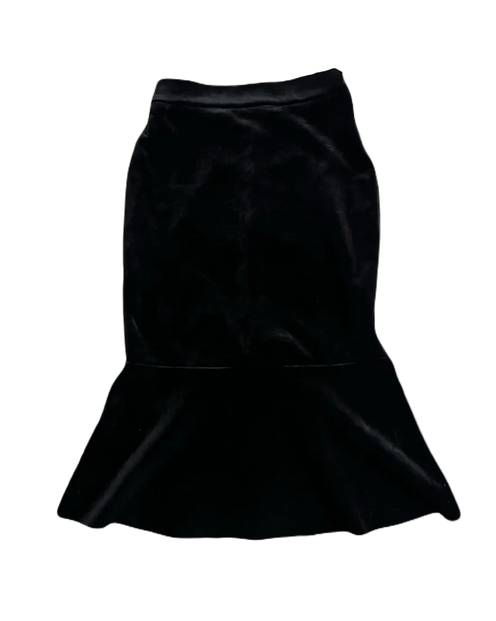 Long Black Velvet Skirt