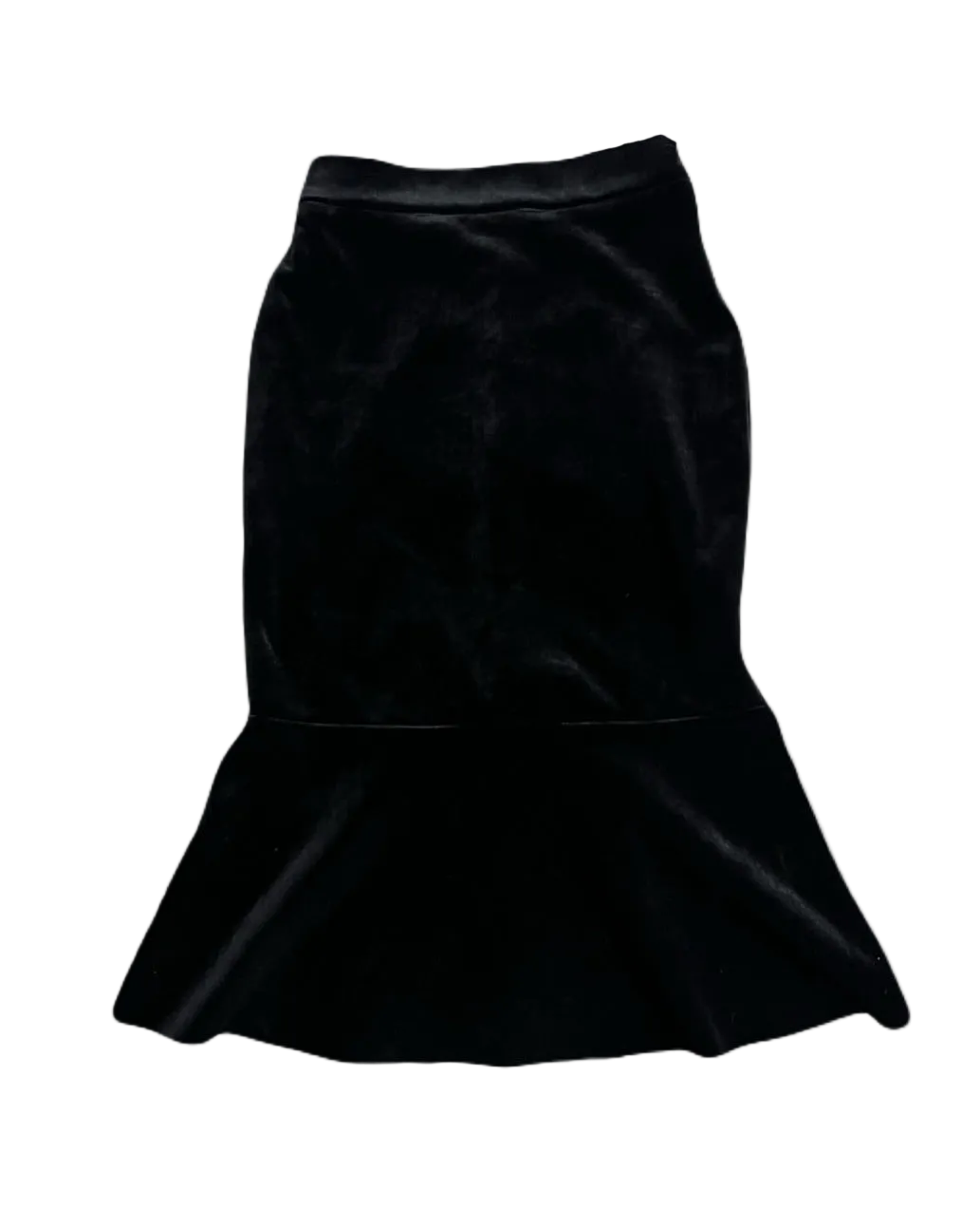 Long Black Velvet Skirt