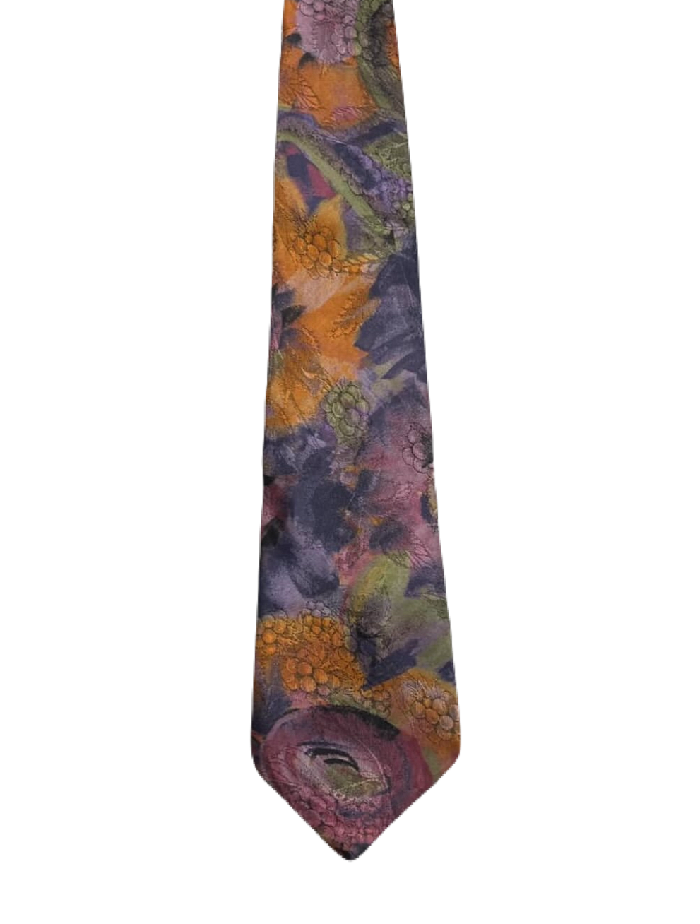 Montagu Purple Grapes Embroidered Tie