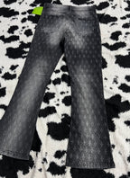 NovaMen Black-Washed Flared Denims (Waist 32)