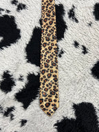Cheetah Print Narrow Tie