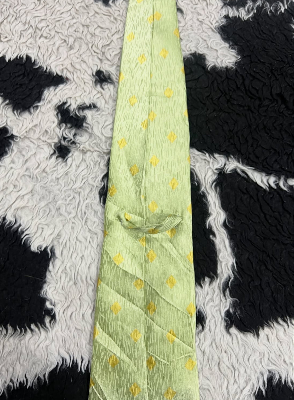 Green & Yellow Dotted Tie