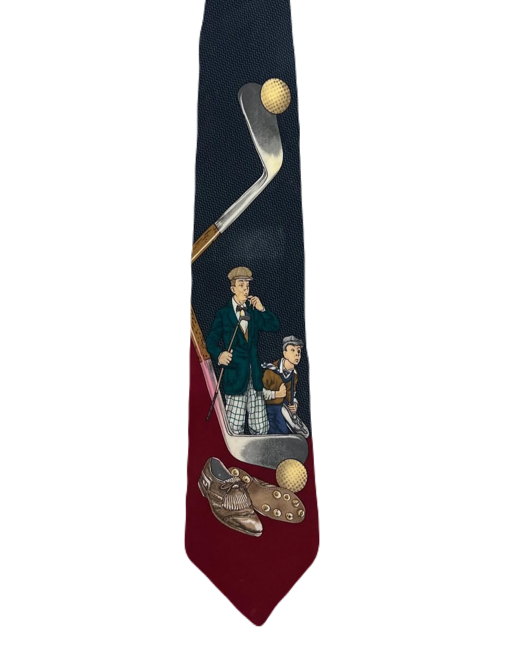 Vintage 1997 Saturday Evening Post Golfing Tie