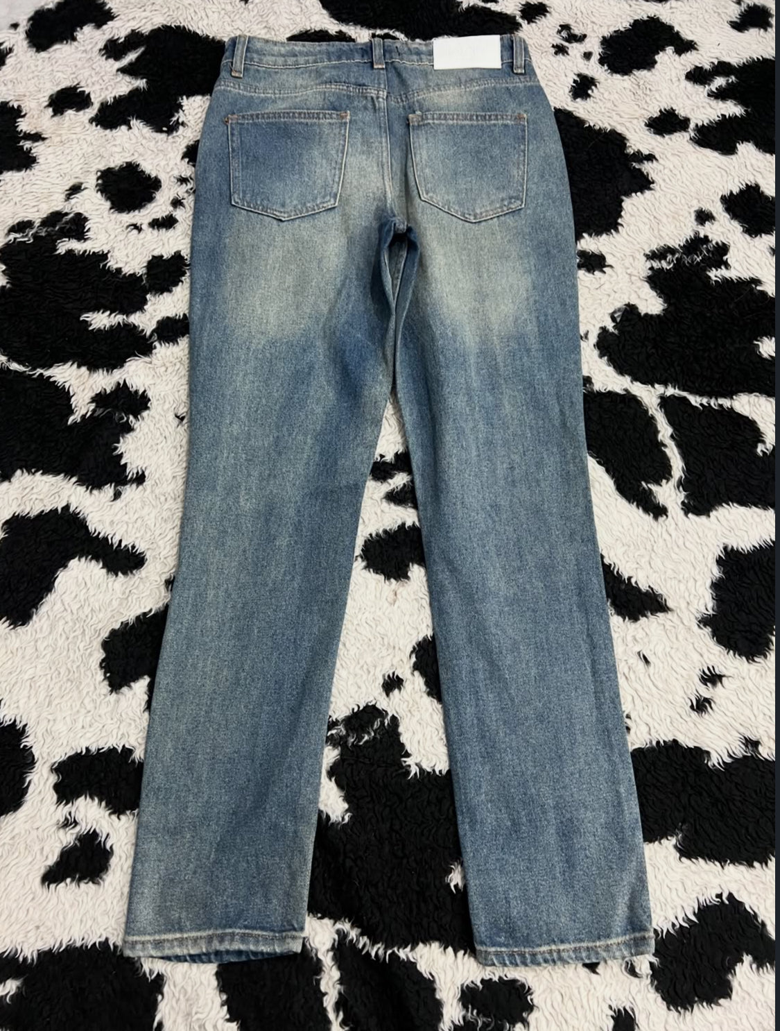 Embroidered Cross Patchwork Denims (Waist 30)