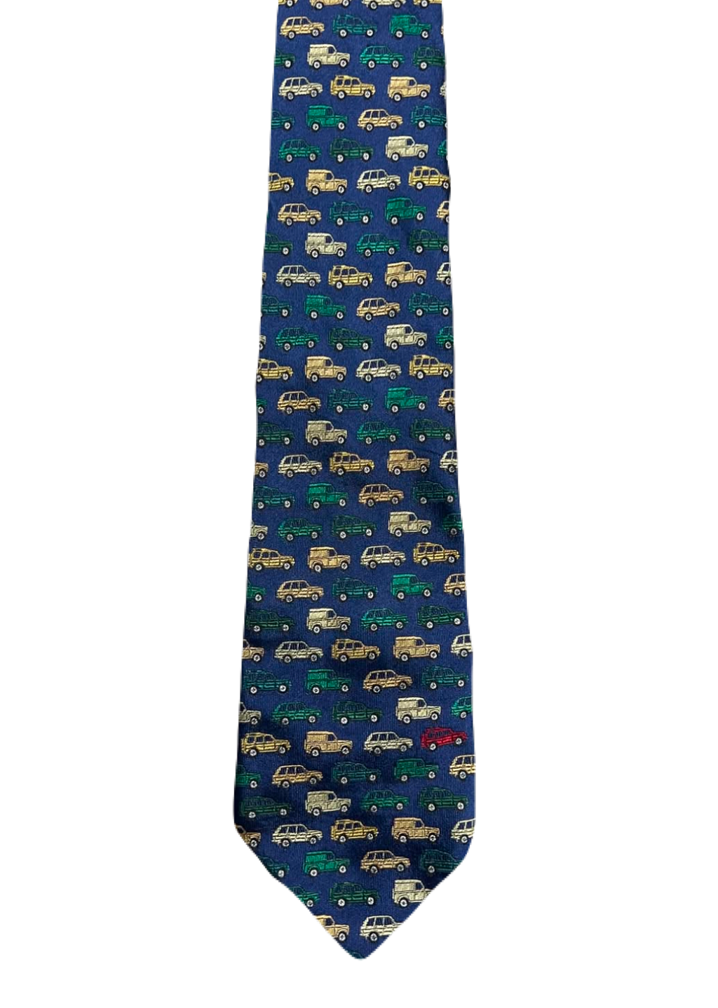 Embroidered Cars Traffic Tie