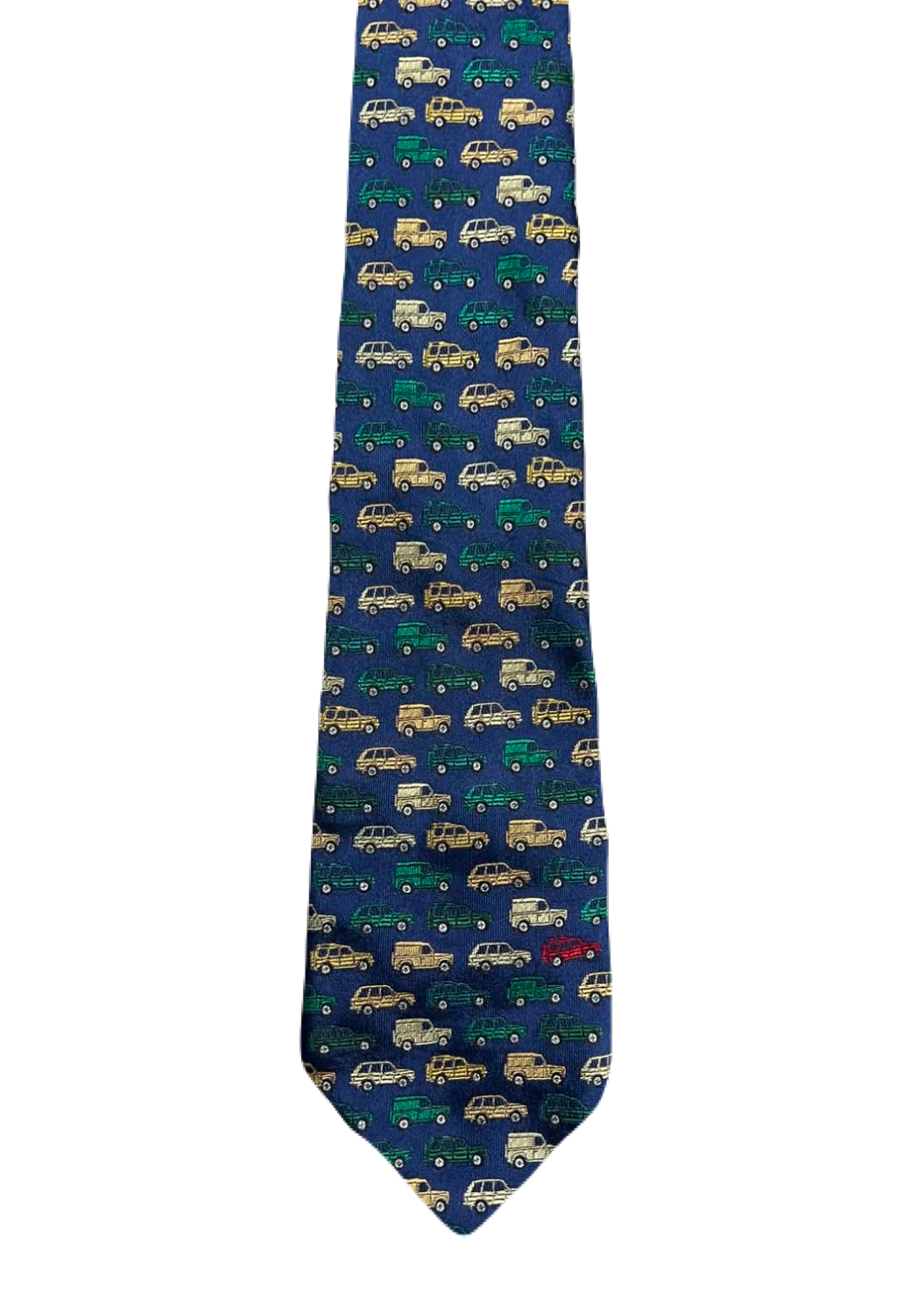 Embroidered Cars Traffic Tie