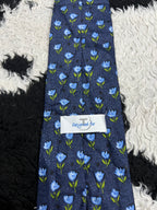 Blue Floral Tie