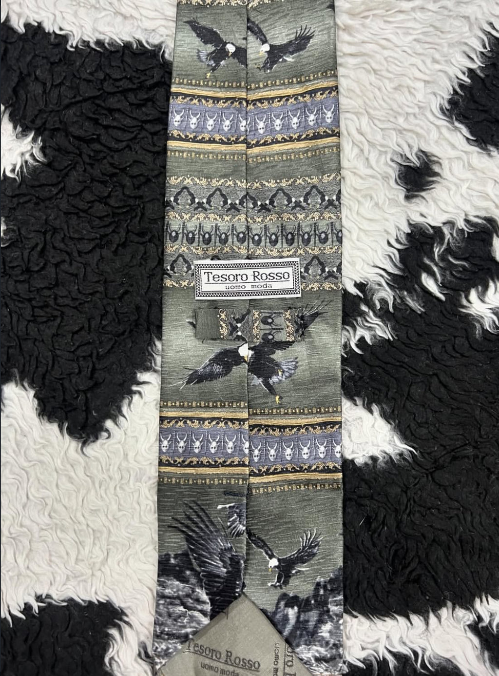 Tesoro Rosso Bald Eagle Tie