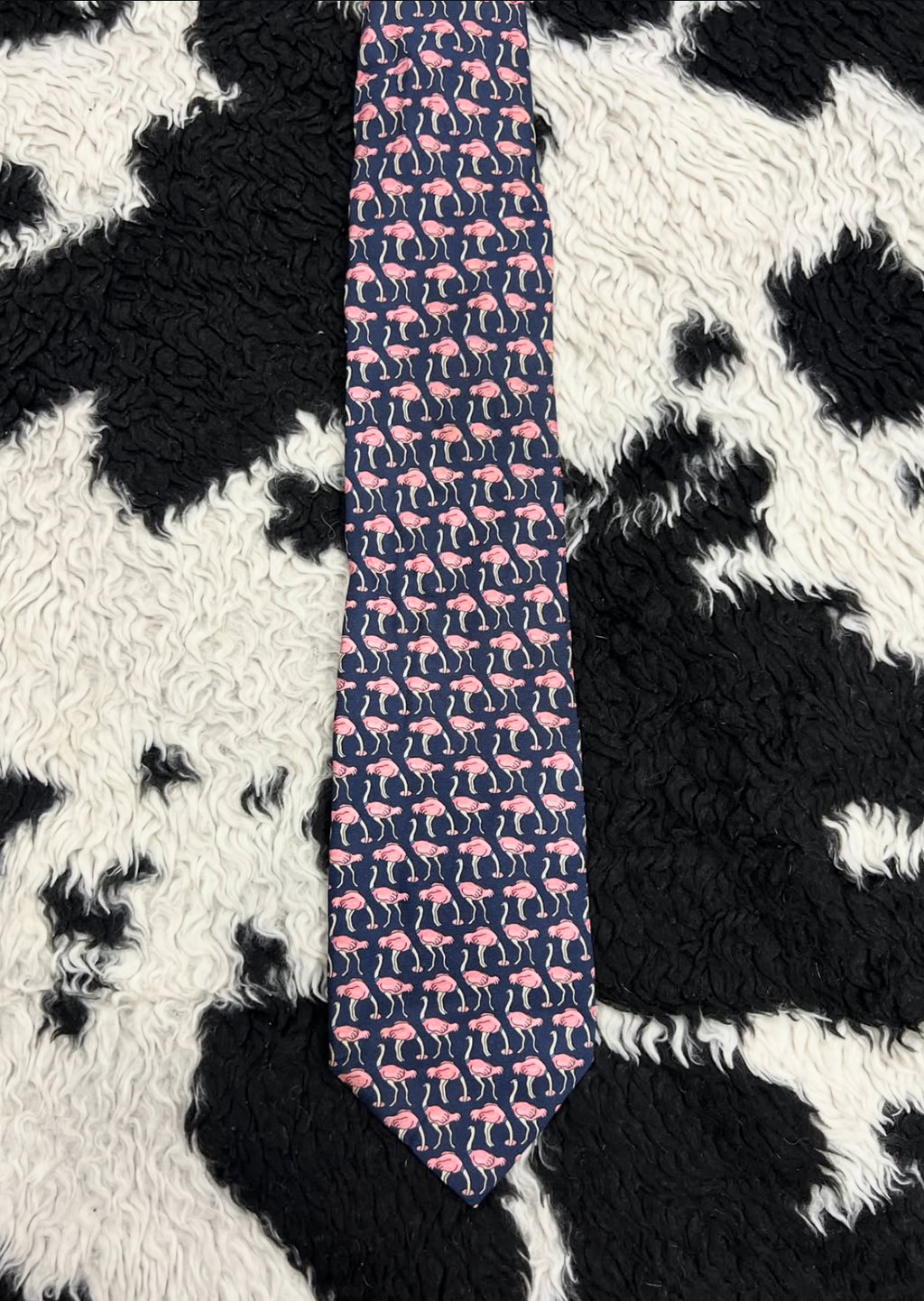 Blue Flamingos Tie