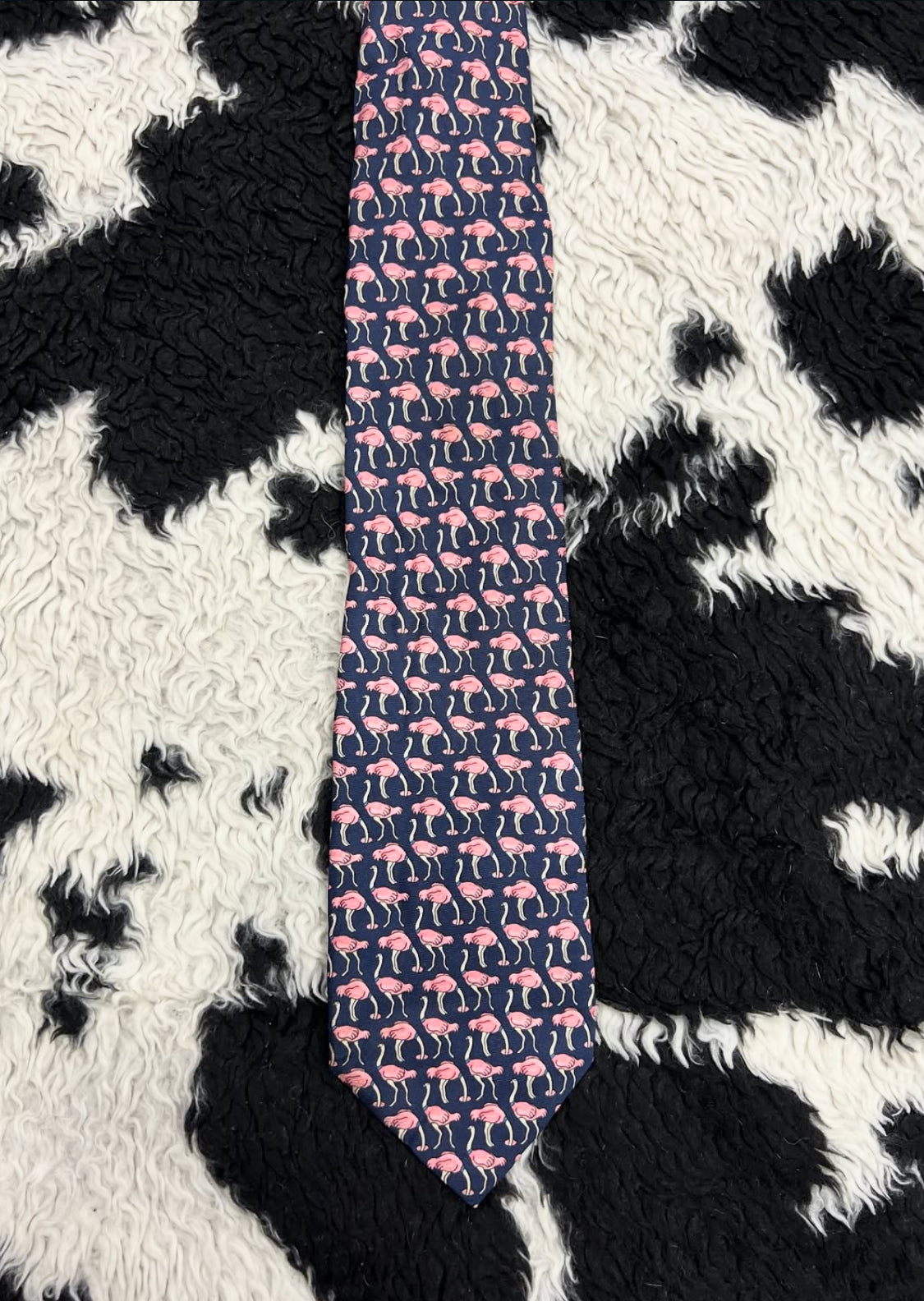 Blue Flamingos Tie