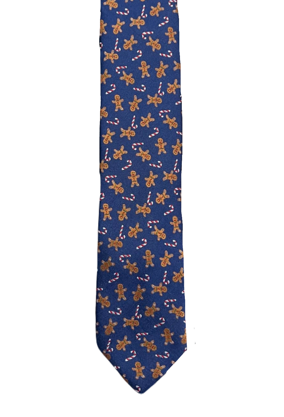 Gingerbread Man & Candy Canes Tie