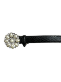 Beaded Floral Buckle Belt