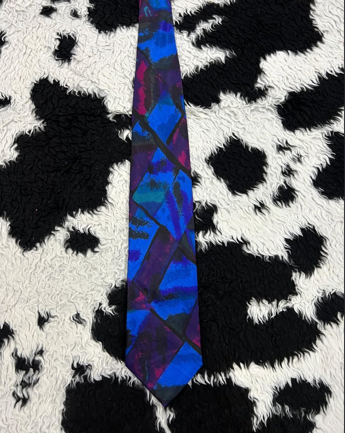 Thach Le Black, Purple & Blue Tie
