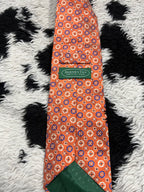 Andrew's Orange Embroidered Tie