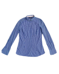 Blue Gingham Reserved Fitted Women's Buttonup