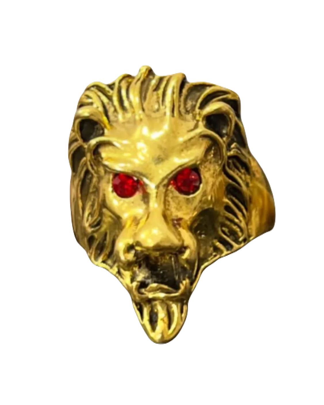 Red-Eyed Golden Lion Ring