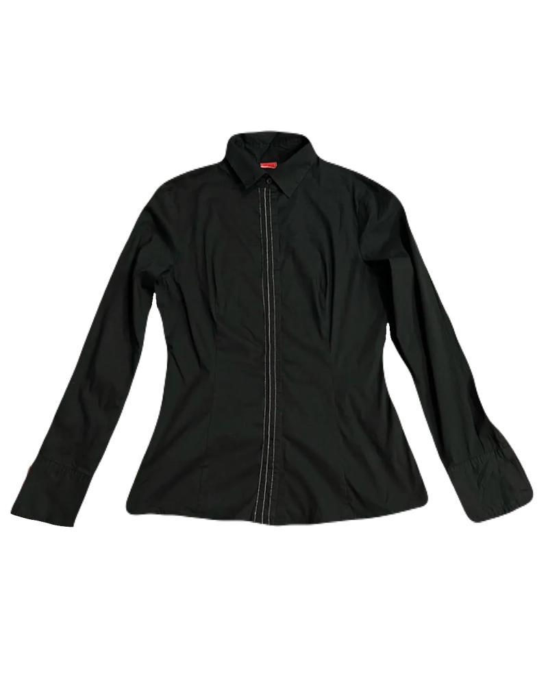 Black Fitted Buttonup (Women's)
