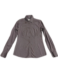 E-Spirit Brown Fitted Women's Buttonup
