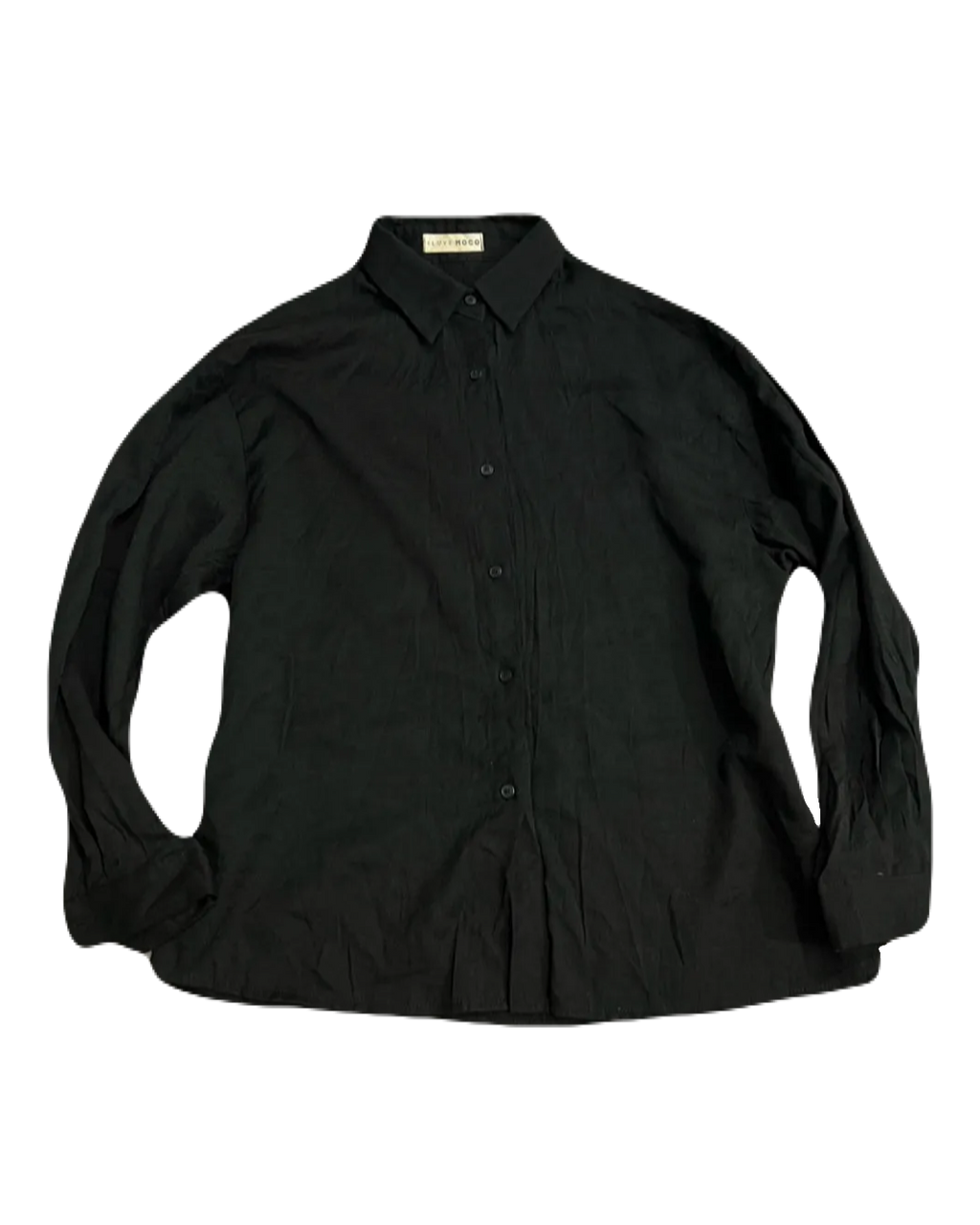 Shiny Black Buttonup