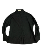 Shiny Black Buttonup