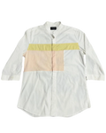 Mind Bridge White Patchwork Buttonup