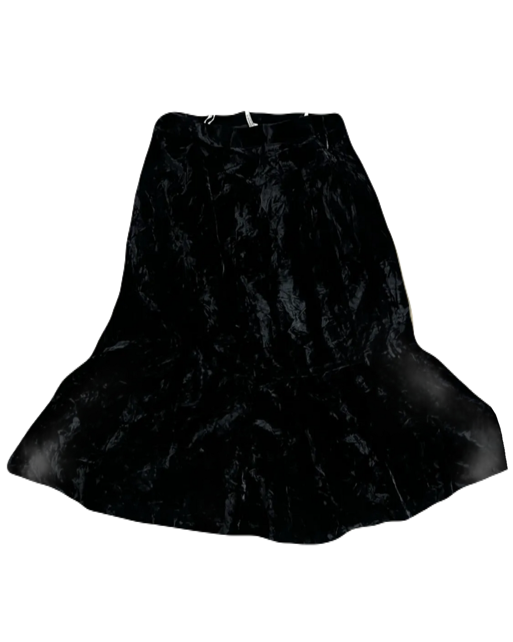 Long Black Velvet Skirt