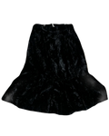 Long Black Velvet Skirt