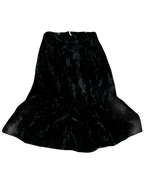 Long Black Velvet Skirt