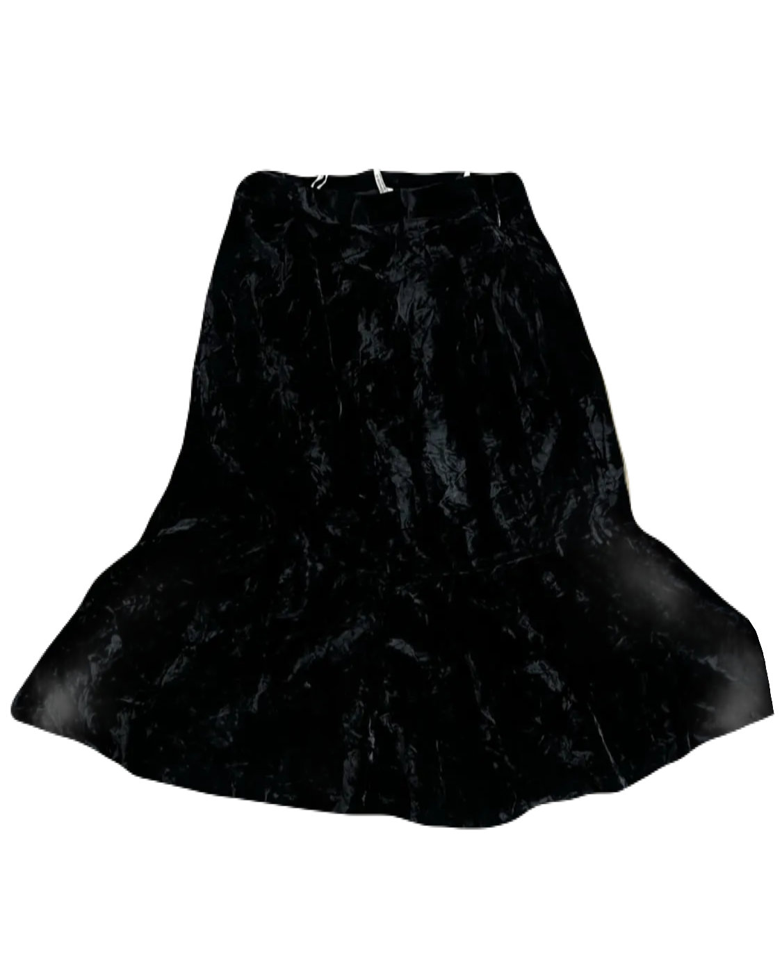 Long Black Velvet Skirt