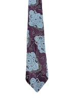 Purple & Blue Embroidered Tie