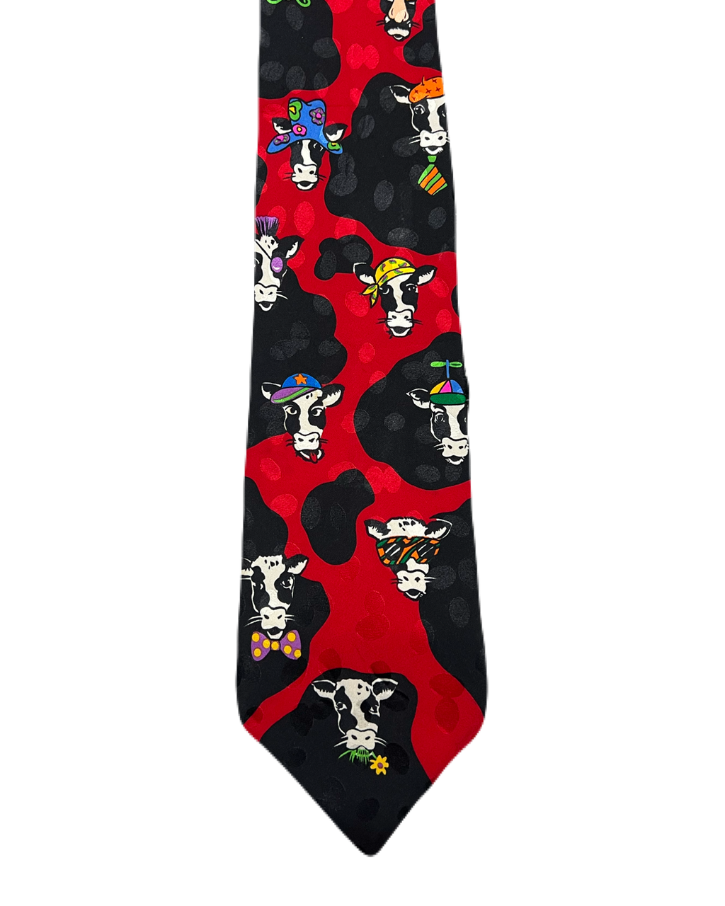 Silly Cows in Hats Tie