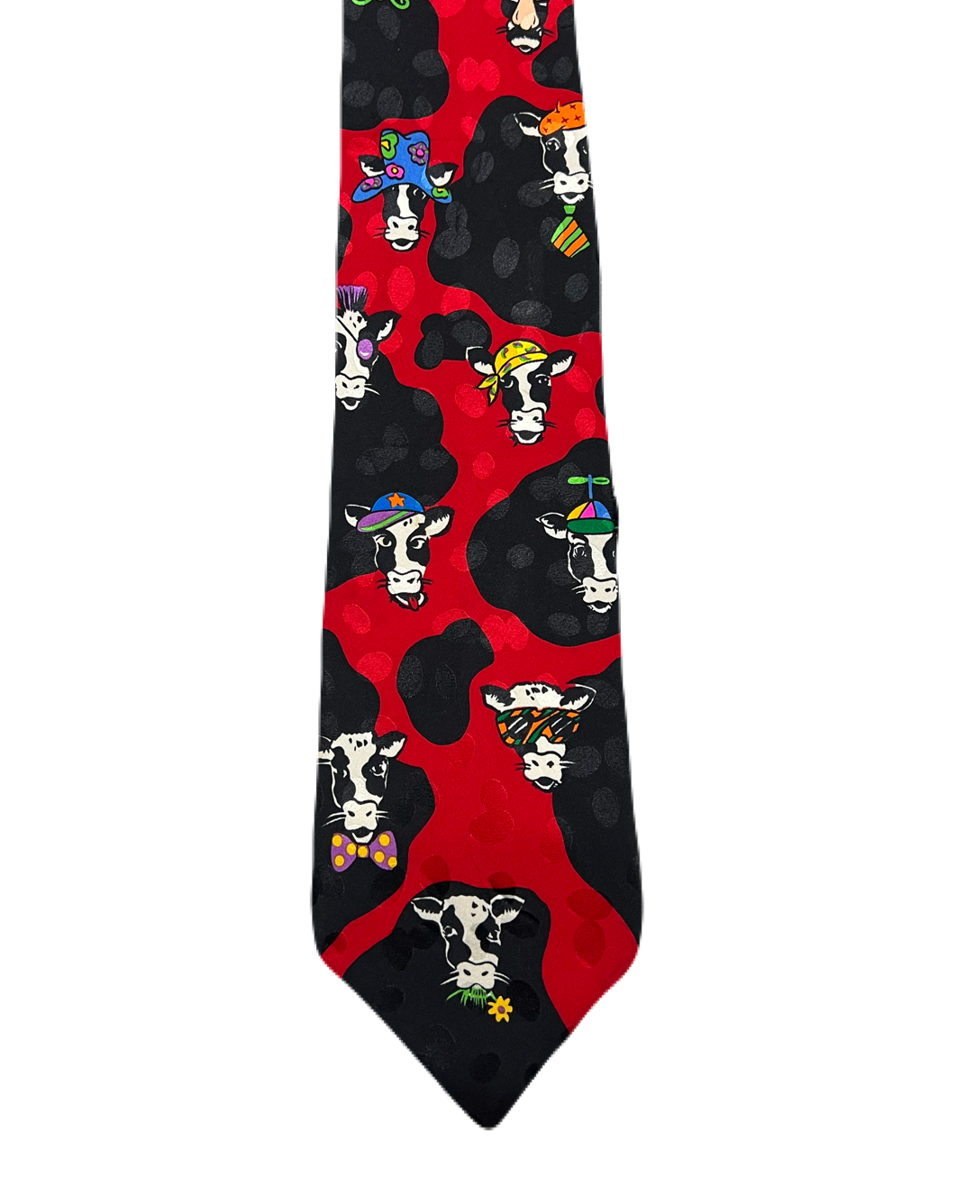 Silly Cows in Hats Tie