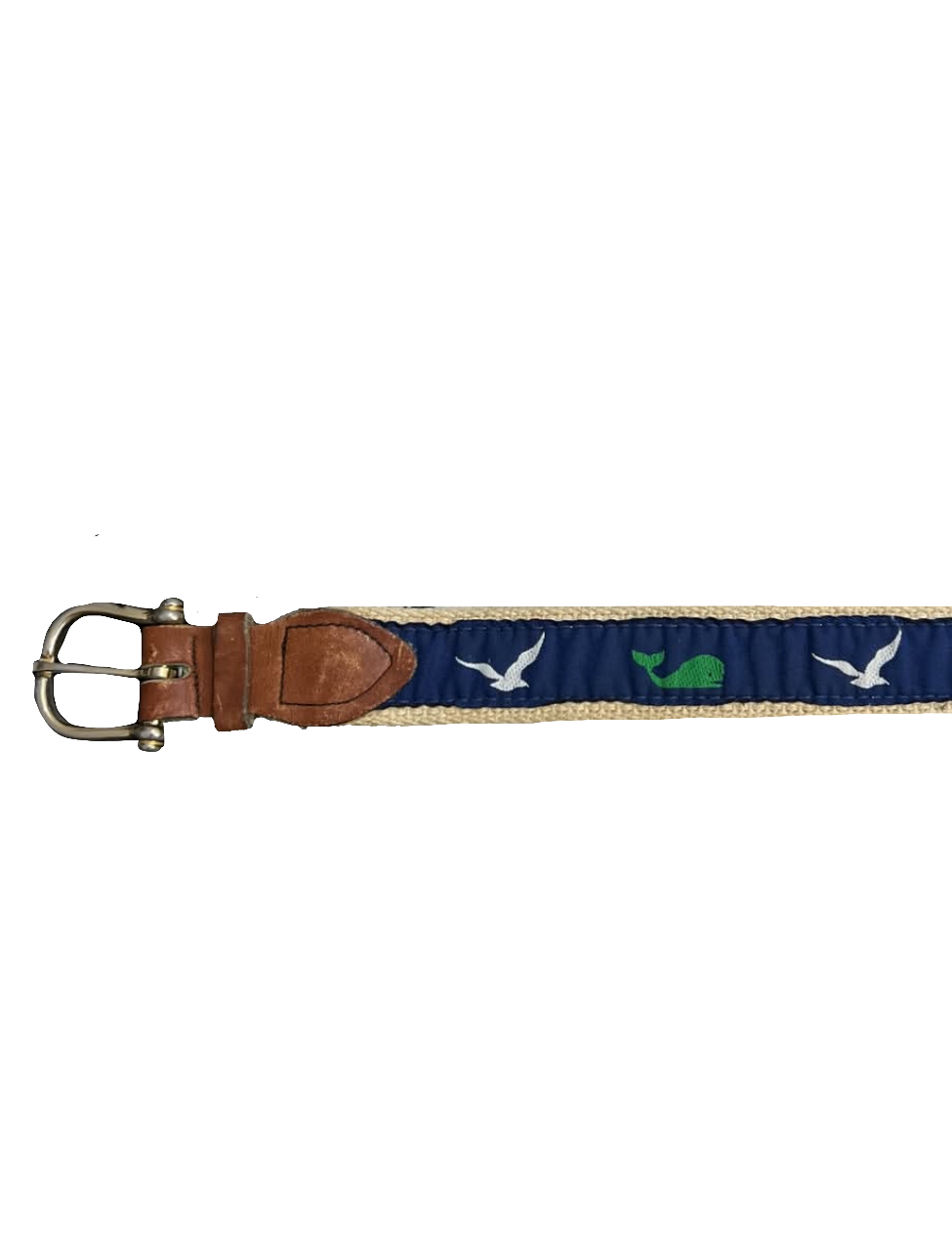 Whales & Seagulls EmbroideredBelt