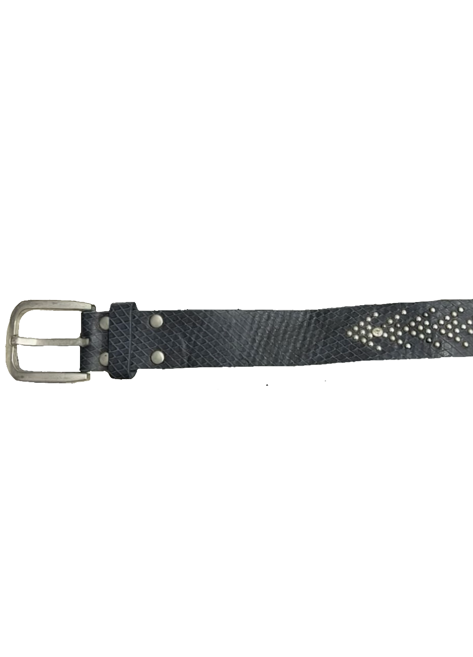 Dark Blue Scaled Beaded Belt