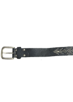 Dark Blue Scaled Beaded Belt