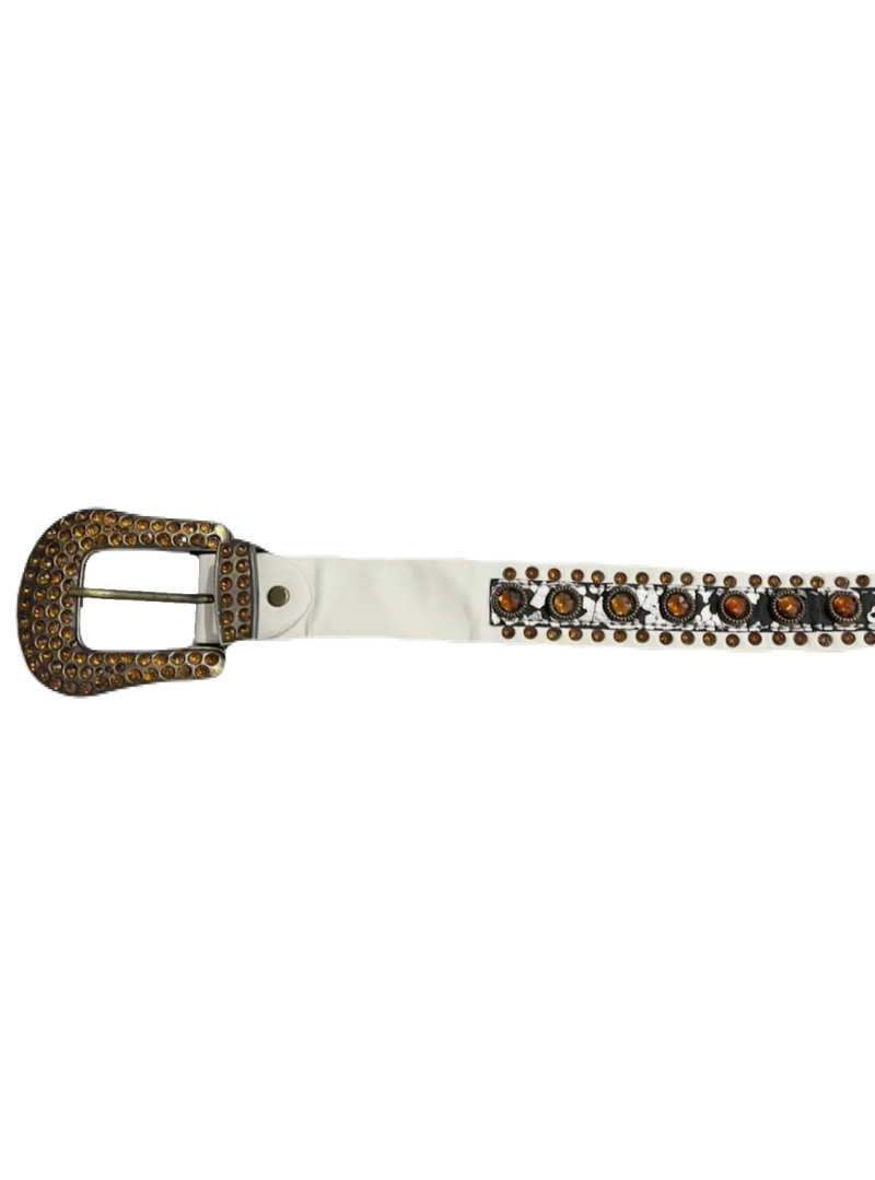 Vintage Bedazzled Buckle Belt