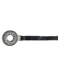 Silver Buckle Black Belt