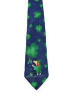 Leprechaun Lucky Clover Tie