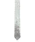 Silver Glitter Narrow Tie